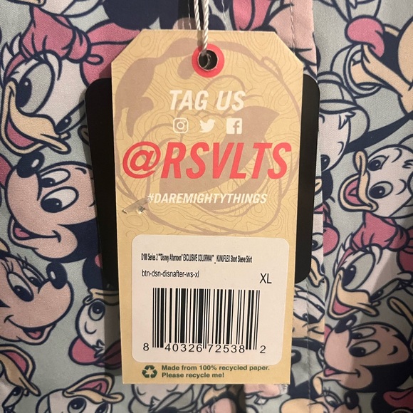 RSVLTS Men's Casual Button Down Shirt - Disney - Picture 2 of 4